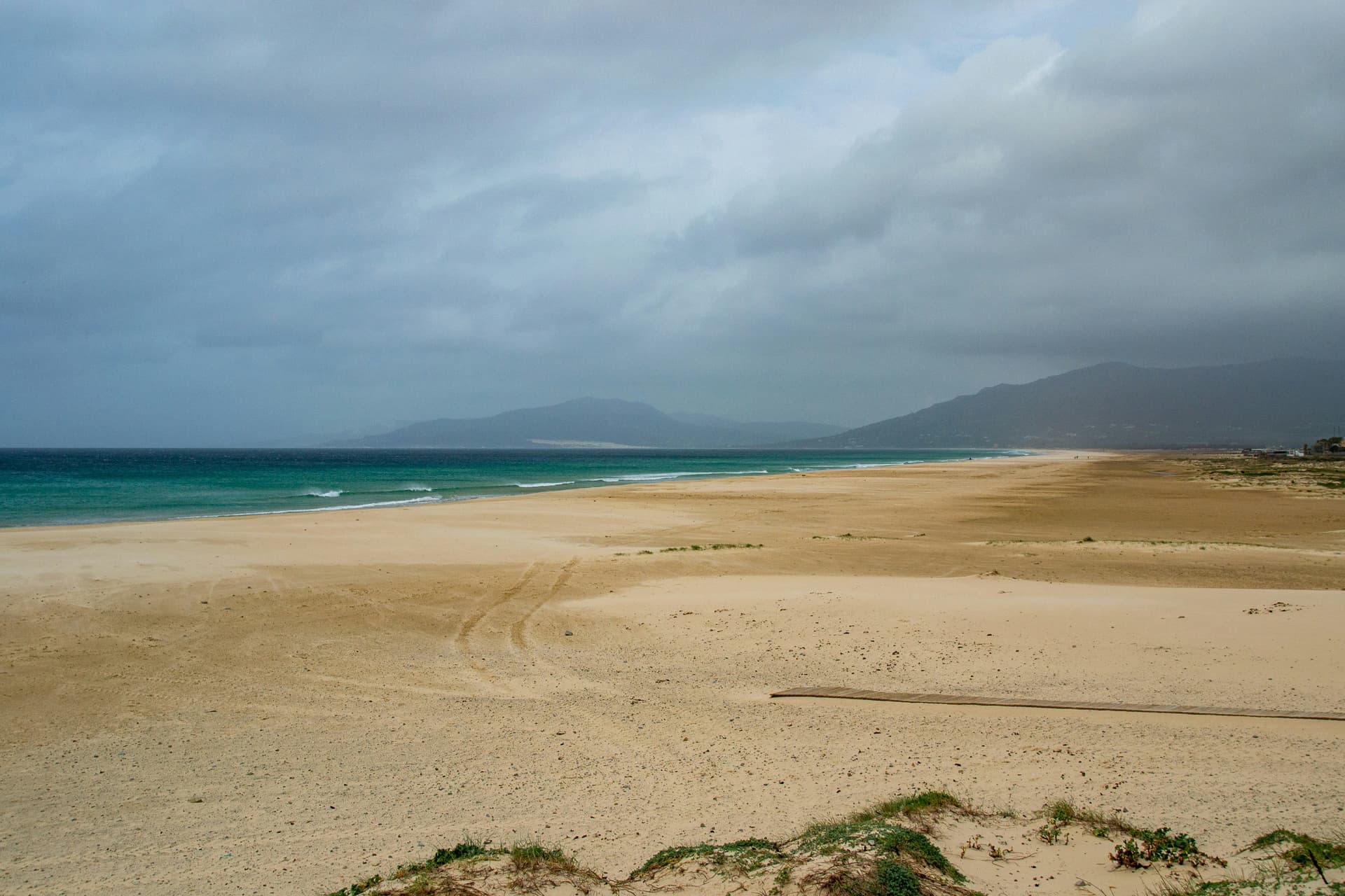 Windsurfing at Balneario beach in Tarifa