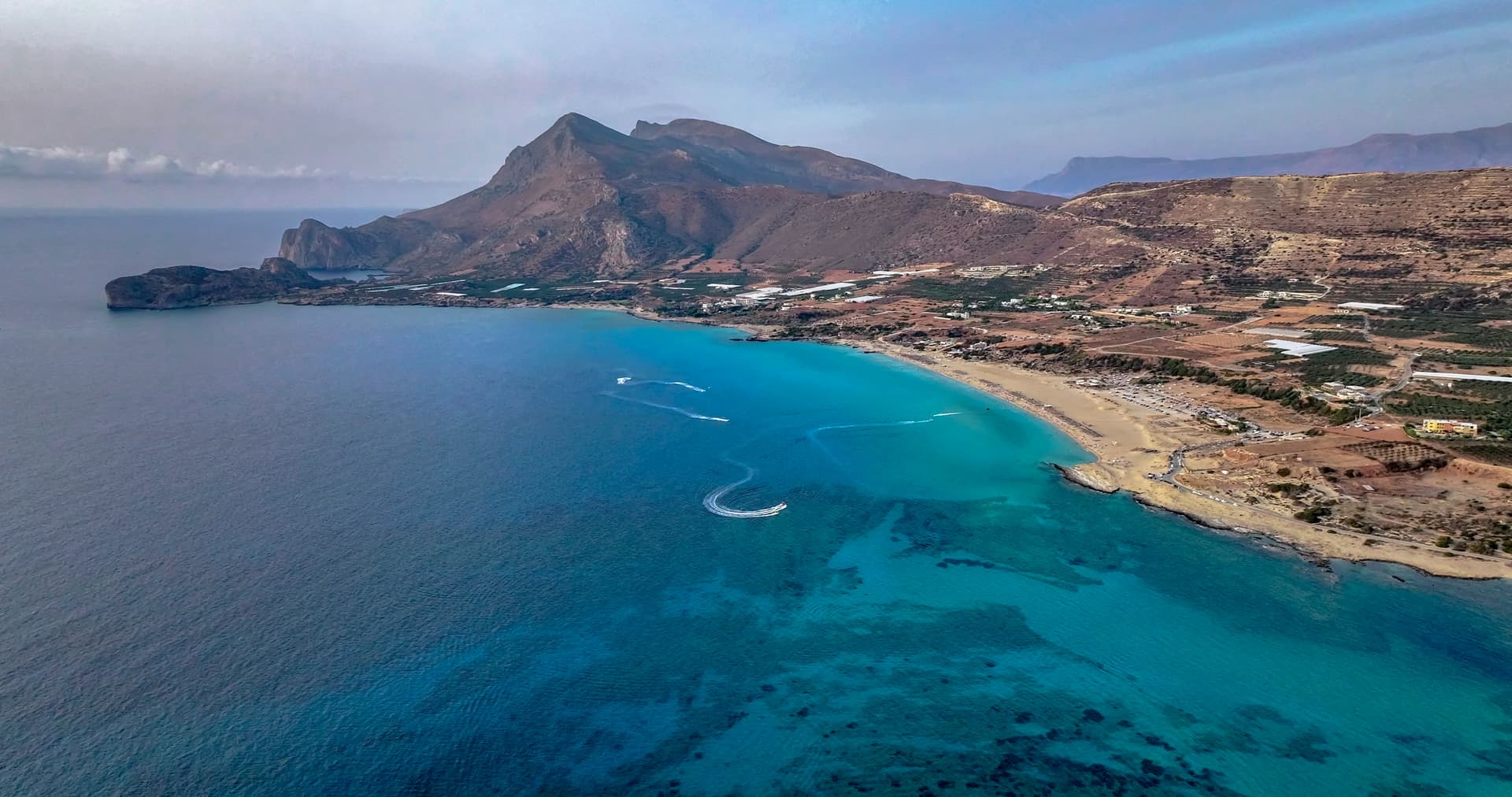 Windsurfing at Falasarna in Crete